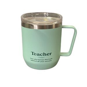 Teacher Drift Mug Cup Hot Coffee Tea With Lid Vacuum Insulated 10oz